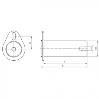 Pin for elevator Ama 30x130mm